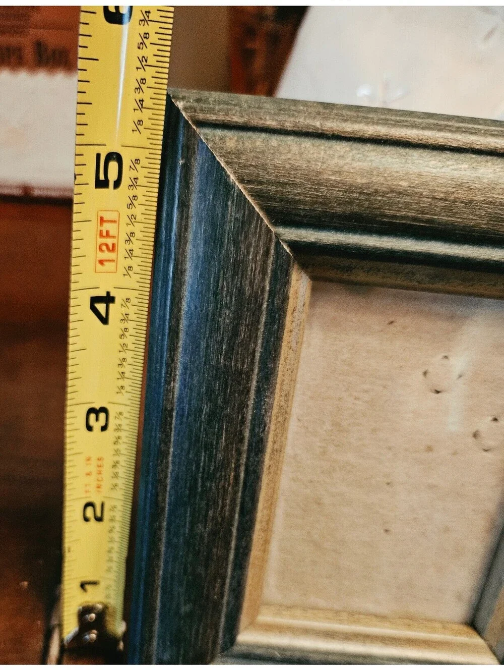 Rustic Wooden Picture Frame 4x6 Inches with Stand